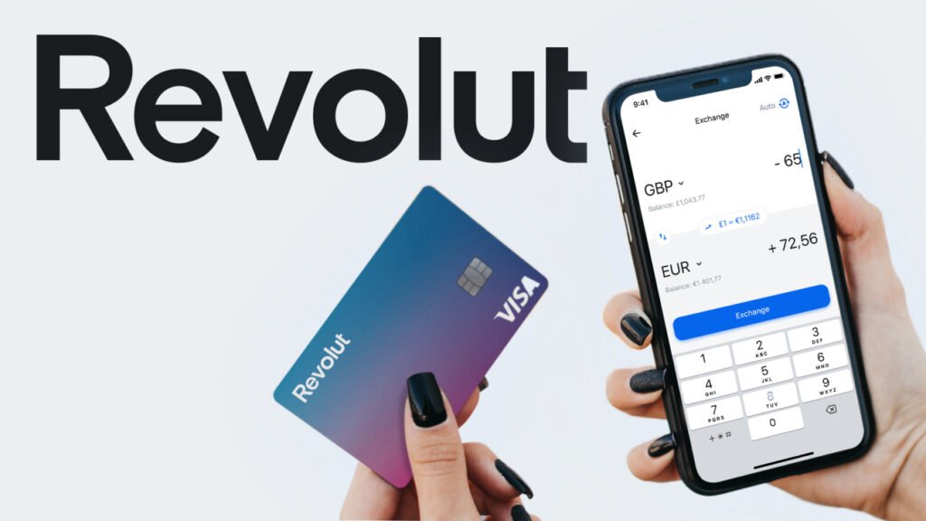 Interfaz de Revolut con opciones de inversión y presupuesto
